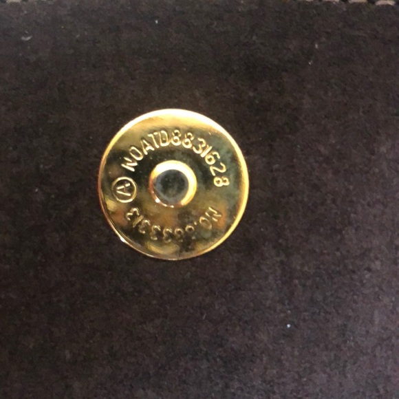 Used once-Carrie Dunham brownSuede foldover clutch - Picture 3 of 9